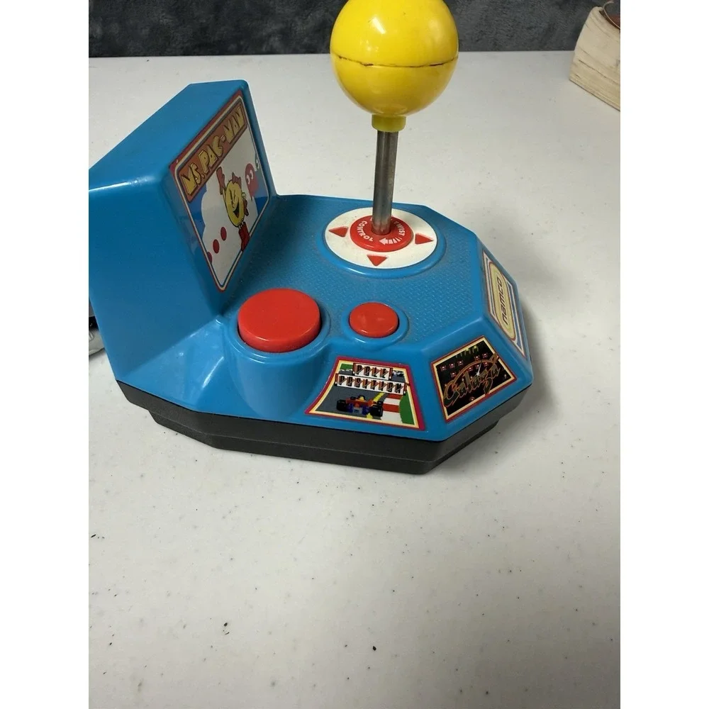 Jakks Pacific Ms. PAC-MAN Plug & Play TV Game Handheld Arcade Joystick Tested